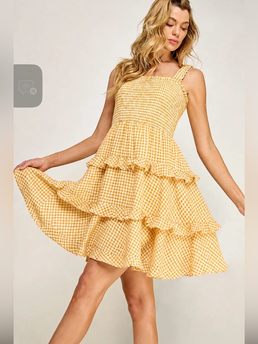 Sweet lemon Picnic Pop Gingham Mini Dress - Picture 2 of 10